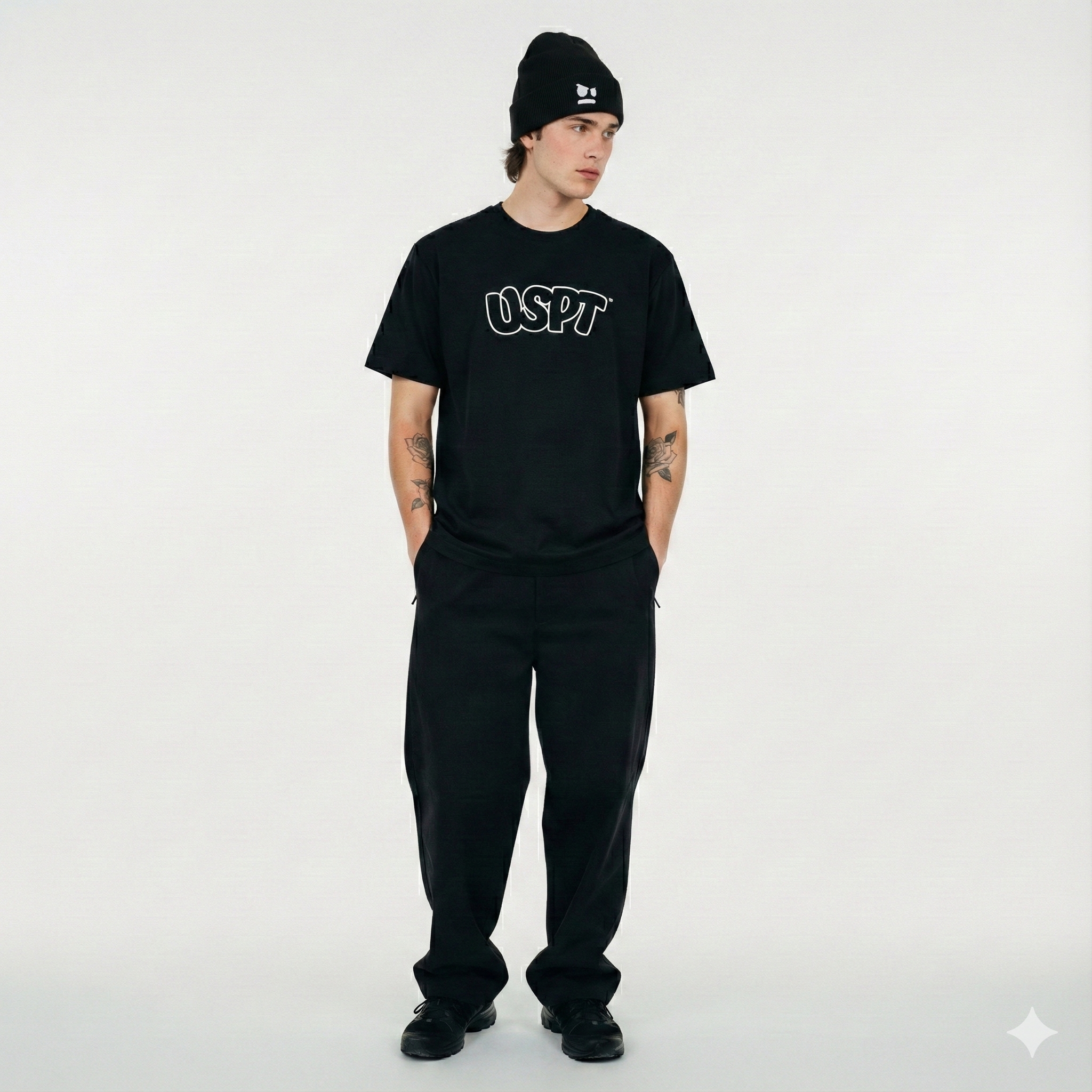 Unsympathisch TV Face Beanie schwarz Beanie 430994