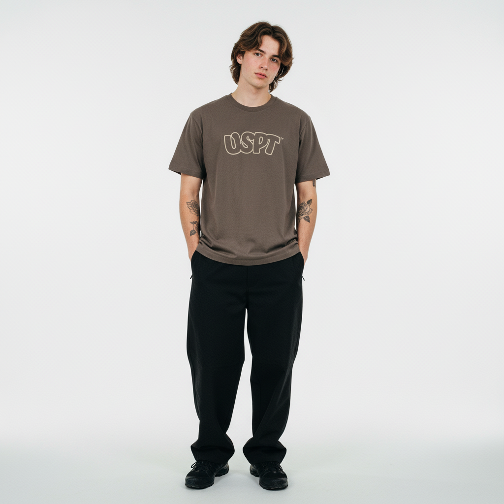 Unsympathisch TV Face T-Shirt Braun T-Shirts 430784