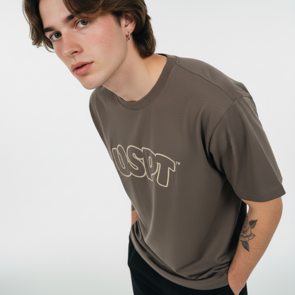 Unsympathisch TV Face T-Shirt Braun T-Shirts 430786